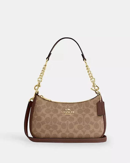 Coach Teri Shoulder Bag Signature Canvas